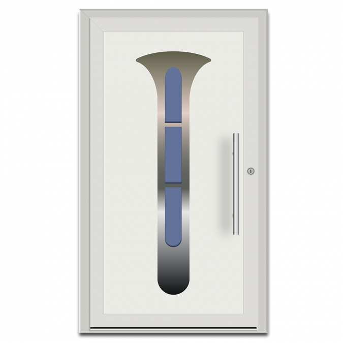 Drzwi zewnętrzne PVC wzór EK-10 Nitus