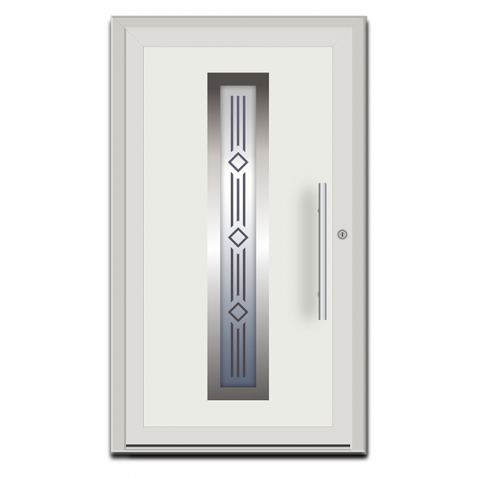 Drzwi zewnętrzne PVC wzór EK-02P3 Nitus