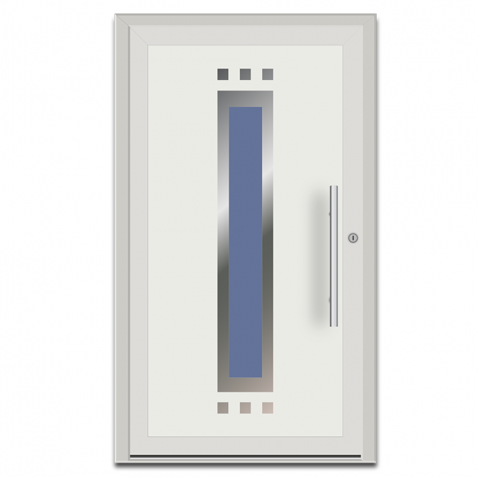 Drzwi zewnętrzne PVC wzór EK-44 Nitus
