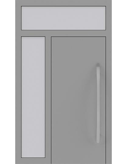 Tür mit Seitenteil und Oberlicht LDGN